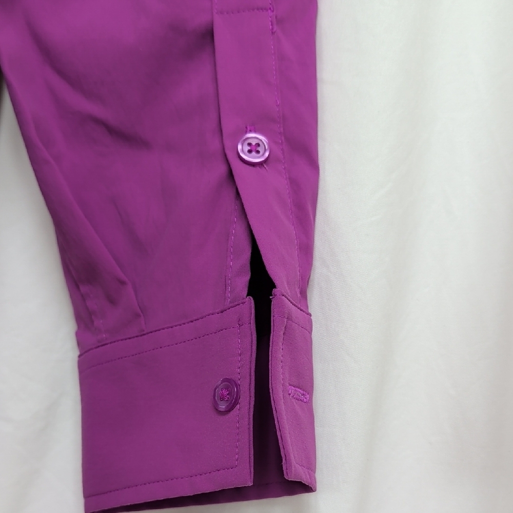 Athleta oversize vibrant magenta poplin shirt - Picture 6 of 8